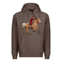 Coffee christmas cowgirl Premium Hoodie - RanaPortraitStore