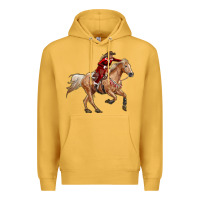 Mustard christmas cowgirl Premium Hoodie - RanaPortraitStore