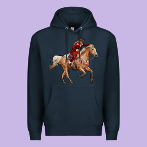 Christmas Cowgirl Premium Hoodie Designed By Ranaportraitstore