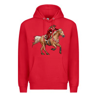 Red christmas cowgirl Premium Hoodie - RanaPortraitStore