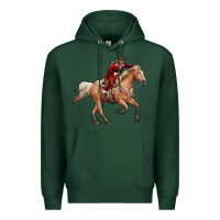 Sports Green christmas cowgirl Premium Hoodie - RanaPortraitStore