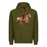 Army Green christmas cowgirl Premium Hoodie - RanaPortraitStore