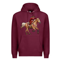 Burgundy christmas cowgirl Premium Hoodie - RanaPortraitStore