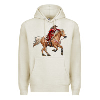Oatmeal Heather christmas cowgirl Premium Hoodie - RanaPortraitStore