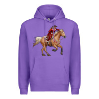Purple christmas cowgirl Premium Hoodie - RanaPortraitStore