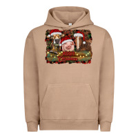 Pigment Burro merry christmas farm animals Urban Hoodie - RanaPortraitStore