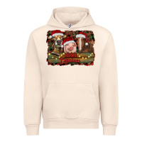 Sandshell merry christmas farm animals Urban Hoodie - RanaPortraitStore