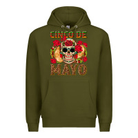 Army Green Cinco de Mayo Premium Hoodie - texasbilliewilder