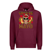 Burgundy Cinco de Mayo Premium Hoodie - texasbilliewilder