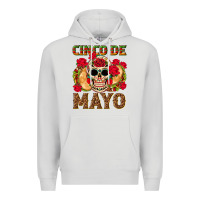 Dove Grey Cinco de Mayo Premium Hoodie - texasbilliewilder