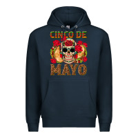 Navy Cinco de Mayo Premium Hoodie - texasbilliewilder