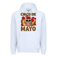 White Cinco de Mayo Premium Hoodie - texasbilliewilder