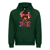 Forest Green cupid's favorite postal worker afro messy bun Urban Hoodie - texasbilliewilder