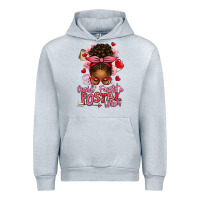 Heather Grey cupid's favorite postal worker afro messy bun Urban Hoodie - texasbilliewilder