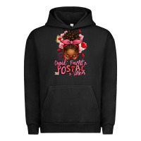 Pigment Black cupid's favorite postal worker afro messy bun Urban Hoodie - texasbilliewilder