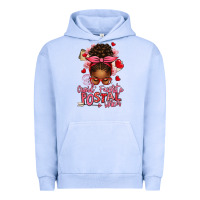 Pigment Grape Ice cupid's favorite postal worker afro messy bun Urban Hoodie - texasbilliewilder