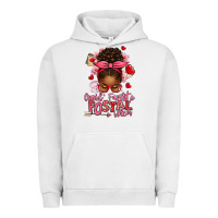 Pigment Lunar Rock cupid's favorite postal worker afro messy bun Urban Hoodie - texasbilliewilder