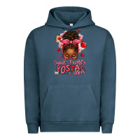 Pigment Midnight Navy cupid's favorite postal worker afro messy bun Urban Hoodie - texasbilliewilder