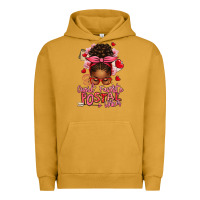 Pigment Peanut Butter cupid's favorite postal worker afro messy bun Urban Hoodie - texasbilliewilder