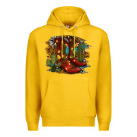 Lemon christmas cowboy boots Premium Hoodie - RanaPortraitStore