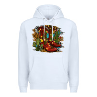 White christmas cowboy boots Premium Hoodie - RanaPortraitStore