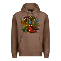 Chestnut christmas cowboy boots Premium Hoodie - RanaPortraitStore