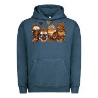 Pigment Midnight Navy melanin afro coffee cups Urban Hoodie - Zillion Design Studio