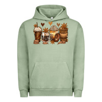 Pigment Oil Green melanin afro coffee cups Urban Hoodie - Zillion Design Studio