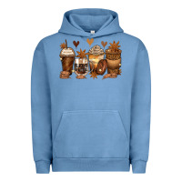 Pigment Pebble Blue melanin afro coffee cups Urban Hoodie - Zillion Design Studio