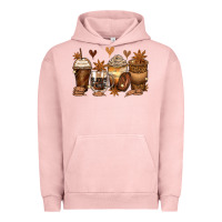 Pigment Salmon melanin afro coffee cups Urban Hoodie - Zillion Design Studio