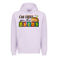 Lilac I'm Here For The Tacos Premium Hoodie - texasbilliewilder