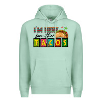 Seafoam I'm Here For The Tacos Premium Hoodie - texasbilliewilder