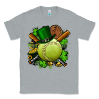 Heather Grey st.patrick's day softball Classic Tee - FaDigitalArtStudio