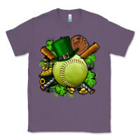 Lavender st.patrick's day softball Classic Tee - FaDigitalArtStudio