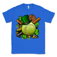 True Royal st.patrick's day softball Classic Tee - FaDigitalArtStudio