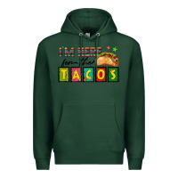 Sports Green I'm Here For The Tacos Premium Hoodie - texasbilliewilder