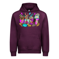 Mauve Wine hair hustler coffee cups Urban Hoodie - Zillion Design Studio