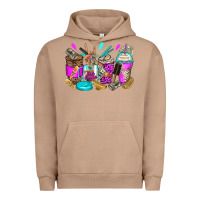 Pigment Burro hair hustler coffee cups Urban Hoodie - Zillion Design Studio