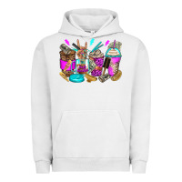 Pigment Lunar Rock hair hustler coffee cups Urban Hoodie - Zillion Design Studio