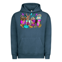 Pigment Midnight Navy hair hustler coffee cups Urban Hoodie - Zillion Design Studio