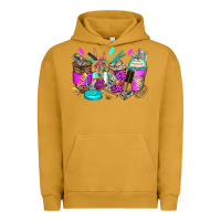 Pigment Peanut Butter hair hustler coffee cups Urban Hoodie - Zillion Design Studio
