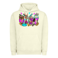 Pigment Pistachio hair hustler coffee cups Urban Hoodie - Zillion Design Studio