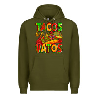 Army Green tacos before vatos Premium Hoodie - Zillion Design Studio