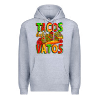 Heather Grey tacos before vatos Premium Hoodie - Zillion Design Studio