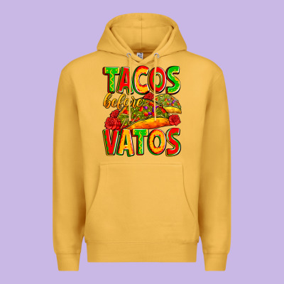 Tacos Before Vatos Premium Hoodie Designed By Zillion Design Studio