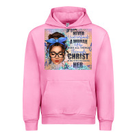 Fuchsia Pink never underestimate a woman who does all things th Urban Hoodie - texasbilliewilder