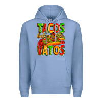 Colony Blue tacos before vatos Premium Hoodie - Zillion Design Studio