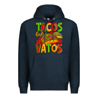 Navy tacos before vatos Premium Hoodie - Zillion Design Studio