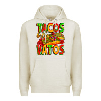 Oatmeal Heather tacos before vatos Premium Hoodie - Zillion Design Studio