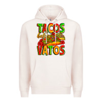 Pale Pink tacos before vatos Premium Hoodie - Zillion Design Studio